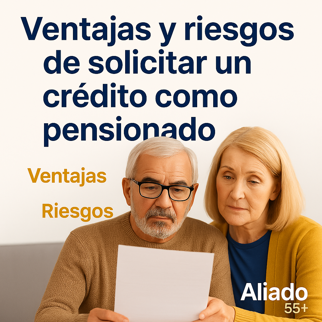 Ventajas y riesgos de solicitar un crédito como pensionado en México, explicado de forma clara y profesional.